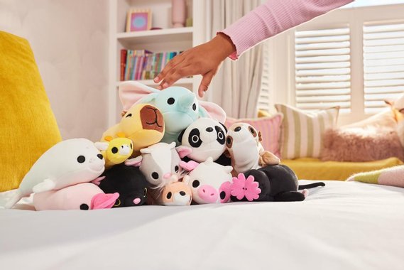 Комплект от 3 броя плюшени играчки Zuru 14906 Hug A Lumps Плюшена играчка с тежести 230 грама 