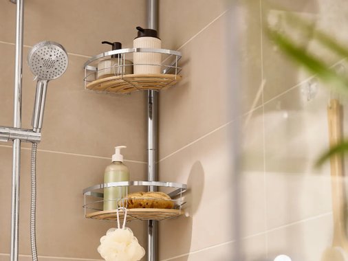 Телескопична етажерка за баня