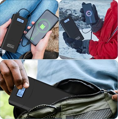 Външна батерия за зареждане на лаптоп XT-20000QC3 20100mAh 5V 65W Power Bank Бързо зарядно мобилни устройства