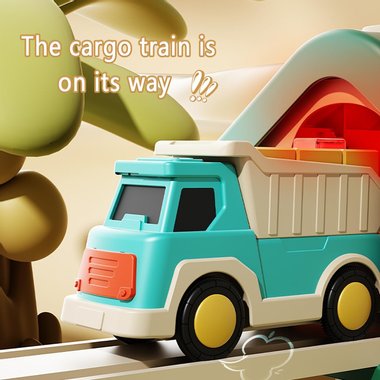 Детко влакче Homkey 7734А 36 части ЖП Писта Товарно влакче магнитна връзка вагон