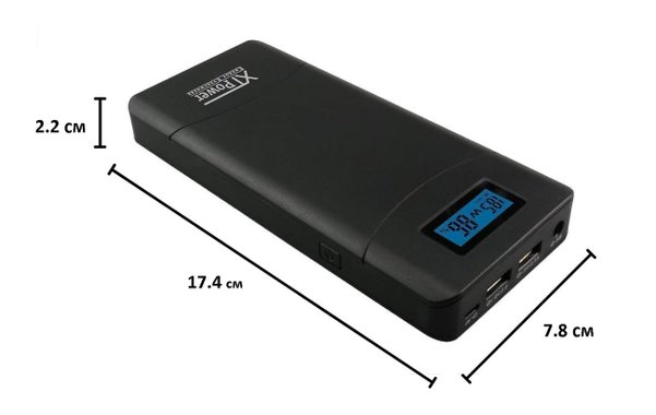 Външна батерия за зареждане на лаптоп XT-20000QC3 20100mAh 5V 65W Power Bank Бързо зарядно мобилни устройства