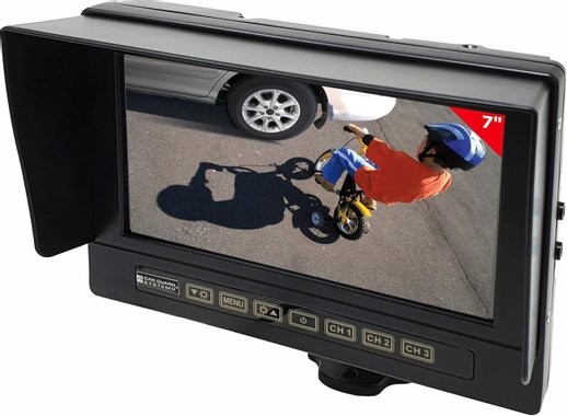 Камера за задно виждане Carguard Systems RUMO7173AB05 Full HD 7 115° 3 входа за камера Професионална система за задно наблюдение Камера за камион бус кемпер
