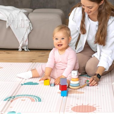 Детски килим за игра Sweety Fox Baby Mat 150x180см Бебешка подложка Сгъваемо килимче