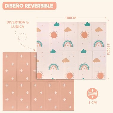 Детски килим за игра Sweety Fox Baby Mat 150x180см Бебешка подложка Сгъваемо килимче