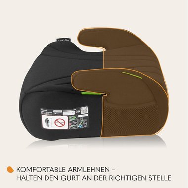 Детска седалка за кола Lionelo Luuk i-Size Black Carbon Бустер Столче за кола