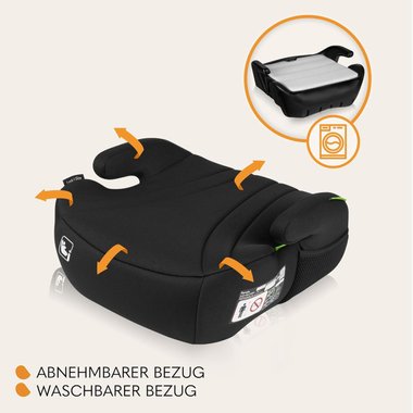 Детска седалка за кола Lionelo Luuk i-Size Black Carbon Бустер Столче за кола