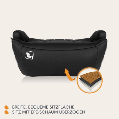 Детска седалка за кола Lionelo Luuk i-Size Black Carbon Бустер Столче за кола