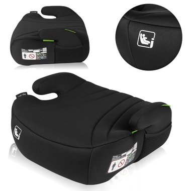 Детска седалка за кола Lionelo Luuk i-Size Black Carbon Бустер Столче за кола