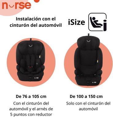 Детски стол за кола Nurse Grip 7055 Z12 2-12г Столче за кола Бустер 