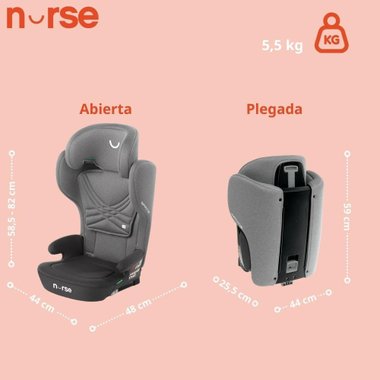 Детски стол за кола Nurse Spring 7053 Z11 isofix i-Size 4-12г Столче за кола