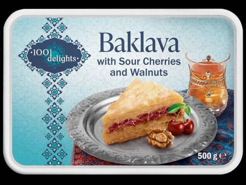 Баклава с орехи и вишни