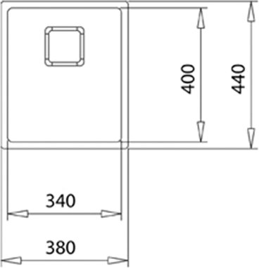 Кухненска мивка Teka Flexlinea 115000015 RS15 inox 34х40см Мивка за кухня правоъгълна 