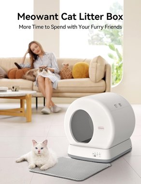 Автоматична котешка тоалетна Meowant MW-SC01 Smart Самопочистваща се котешка тоалетна