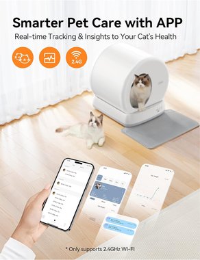 Автоматична котешка тоалетна Meowant MW-SC01 Smart Самопочистваща се котешка тоалетна