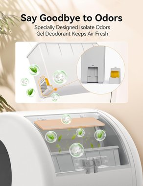 Автоматична котешка тоалетна Meowant MW-SC01 Smart Самопочистваща се котешка тоалетна