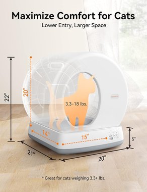 Автоматична котешка тоалетна Meowant MW-SC01 Smart Самопочистваща се котешка тоалетна