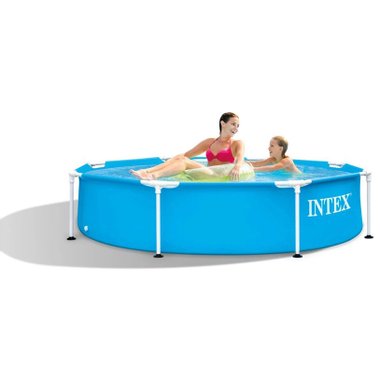 Сглобяем басейн Intex Metal Frame 28205NP 1828л 244см Голям басейн 
