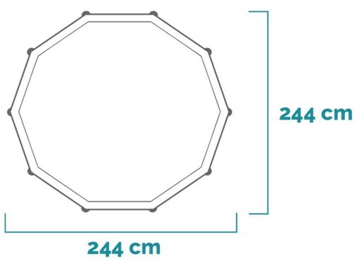 Сглобяем басейн Intex Metal Frame 28205NP 1828л 244см Голям басейн 