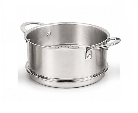 Комплект съдове за готвене BergHOFF Teka Kuppersbusch Cookware set 7 части тиган касерола тенджера кошници на пара