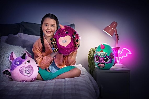 Плюшена играчка изненада Zuru Rainbocorns Monstercorn 473087 изненади в голямо яйце 