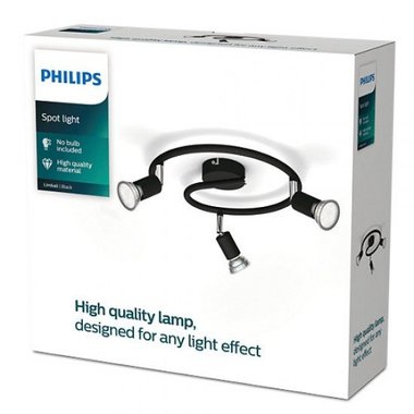  Спот лампа Philips Limbali Led Spotlight White 29см 3xGU10 50W Таван Стена Осветително тяло полилей