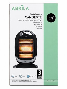 Кварцова печка Abrila negro plata 1200W Кварцов отоплител Електрическа кварцова печка нагревател 