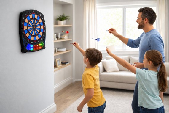 Дартс игра Elektronisches Dart Spiel 212607 Електронен стрелички с пластмасов връх
