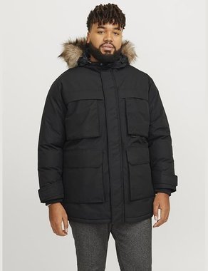 Яке Jack and Jones plus 12259053 3XL Парка с качулка Мъжко яке Есенно Зимно яке