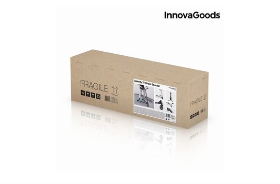 Тротинетка InnovaGoods V0100688 Сгъваема Триколка Скутер с 3 колела