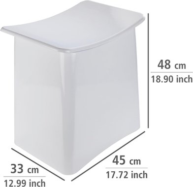Кош за дрехи 2в1 Wenko 22949100 Wing Collector Табуретка за баня