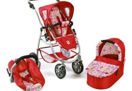 Количка за кукли 4 в 1 Bayer Chic Emotion 63710 де