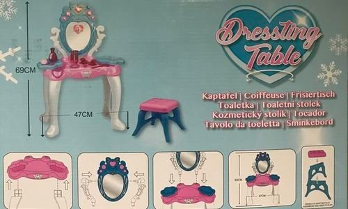 Детска тоалетка с табуретка Dressting Table звук с