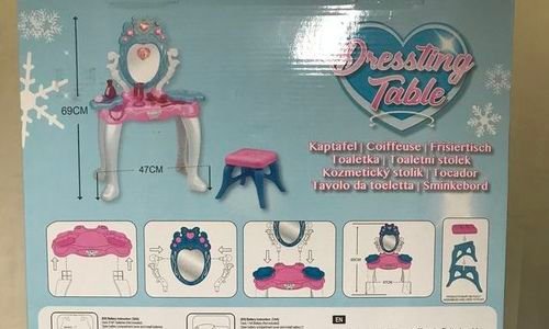 Детска тоалетка с табуретка Dressting Table звук с