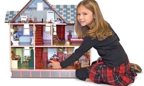 Къща за кукли Melissa & Doug Victorian Dollhouse 1