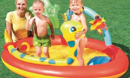 Детски надуваем басейн Bestway 53026 с душ спрей и