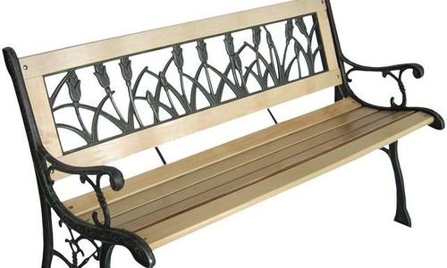 Градинска пейка Garden Bench GRTB01-2 с лалета ска