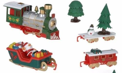 Коледен влак Christmas Train Set коледно влакче 