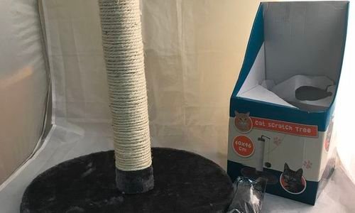 Драскало с Котешка играчка Cat Scratch Tree Единич