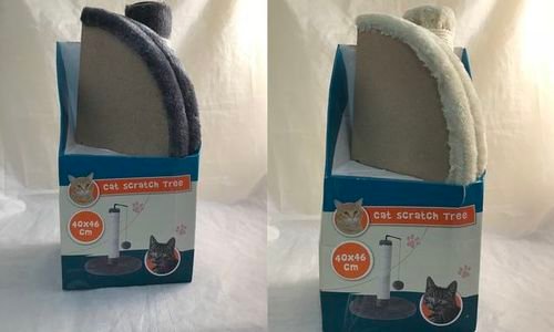 Драскало с Котешка играчка Cat Scratch Tree Единич
