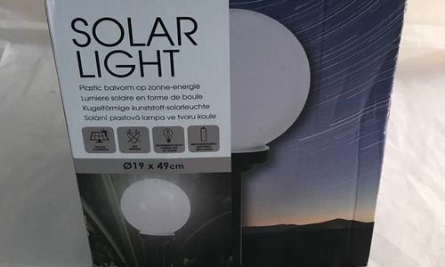 Соларна лампа за градина Solar Light глобус LED ос