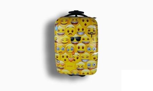 Детски куфар с Емотикони Emoji за ръчен багаж коле