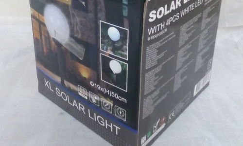 Соларна лампа за градина Solar Light глобус LED ос