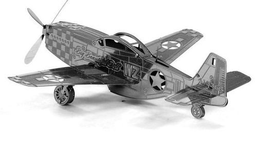 Метален пъзел Изтребител P-51 Mustang 3d Puzzle Тo