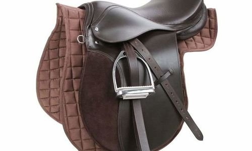 Седло Kerbl 32198 естествена кожа 17.5 " инча Унив