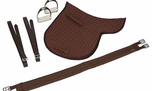 Седло Kerbl 32198 естествена кожа 17.5 " инча Унив