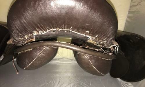 Седло Kerbl 32198 естествена кожа 17.5 " инча Унив