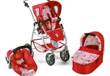 Количка за кукли 4 в 1 Bayer Chic Emotion 63710 де