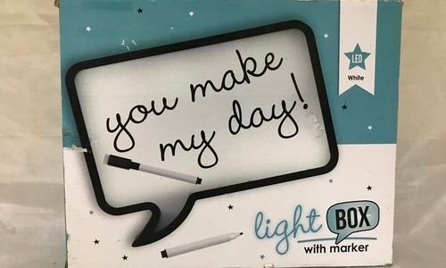 Светещо табло за съобщения Light BOX бележки бяла 