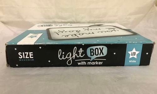 Светещо табло за съобщения Light BOX бележки бяла 