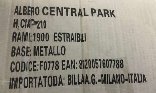 Коледна изкуствена елха Albero Central Park F0778 